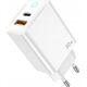 Ładowarka Jellico JELLICO ładowarka sieciowa EU13 GaN PD 30W 1xUSB-C + 1xUSB QC3.0 + kabel USB-C - USB-C Biały