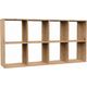 Topeshop REGAŁ KOMOROWY SZAFKA MALAX 2X4 DĄB ARTISAN