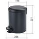 Kosz na śmieci Gedy POTTY PEDAL BIN 3 LT MATT BLACK