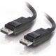 Kabel C2G C2G 15ft Ultra High Definition DisplayPort Cable with Latches - 8K DisplayPort Cable - M/M - DisplayPort-Kabel - DisplayPort (M) zu DisplayPort (M) - 4.57 m - eingerastet - Schwarz