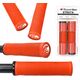 Lizard Skins Chwyty kierownicy LIZARDSKINS Single-Clamp Lock-On STRATA Candy Red klamry 130mm (NEW)