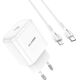 Ładowarka Blue Power BLUE POWER ŁADOWARKA SIECIOWA BBN3 QC 20W + KABEL LIGHTNING BIAŁY