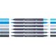 Teka Pisak dwustronny Goldfaber design 6 kolorów