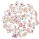 Teka Kształty papierowe boho flowers&butterflies 50szt
