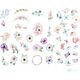Teka Kształty papierowe boho flowers&butterflies 50szt