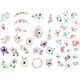 Teka Kształty papierowe boho flowers&butterflies 50szt