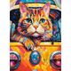 Castorland Puzzle 100 Cat Bus Travel CASTOR