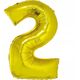 GoDan Balon foliowy Smart cyfra 3 złota 92cm