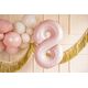 PartyDeco Balon foliowy 8 jasny różowy 7cm