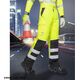 Ardon HOWARD - nieprzemakalne spodnie hi-viz z elementami odblaskowymi, 100 % poliester - żółty H8940 M