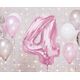 GoDan Balon foliowy cyfra 4 jasnoróżowa Smart 92cm