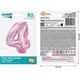 GoDan Balon foliowy cyfra 4 jasnoróżowa Smart 92cm