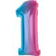 GoDan Balon foliowy cyfra 1 tęczowa Smart 92cm