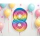 GoDan Balon foliowy cyfra 8 tęczowa Smart 92cm