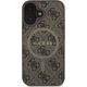 Guess Guess GUHMP16SG4GFRW iPhone 16 6.1" brązowy/brown hardcase 4G Ring Classic Logo MagSafe