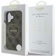Guess Guess GUHMP16SG4GFRW iPhone 16 6.1" brązowy/brown hardcase 4G Ring Classic Logo MagSafe