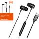 Słuchawki Mcdodo Słuchawki douszne, przewodowe Mcdodo HP-1050, USB-C (czarne)