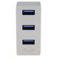 HUB USB LMP USB-C Tiny Hub, 3 port USB-A hub - Silver