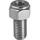 MAXlight Uchwyt lampy-lupy tube inox