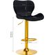Activeshop 4Rico Hoker barowy QS-B15 aksamit czarny