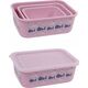Stoneline Stoneline | Awave Set of storage box | 21940 | Storage box | 3 pc(s) | Dishwasher proof | Rose