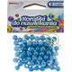 BREWIS Koraliki do nawlekania niebieskie + sznurek 8mm 16