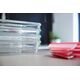 Emsa Emsa Clip&Close Glass Food Container 0,8 L red