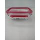 Emsa Emsa Clip&Close Glass Food Container 0,8 L red