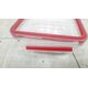 Emsa Emsa Clip&Close Glass Food Container 0,8 L red