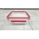 Emsa Emsa Clip&Close Glass Food Container 0,8 L red