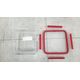 Emsa Emsa Clip&Close Glass Food Container 0,8 L red
