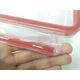 Emsa Emsa Clip&Close Glass Food Container 1,3 L  red