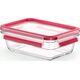 Emsa Emsa Clip&Close Glass Food Container Square 700 ml
