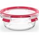 Emsa Emsa Clip&Close Glass Food Container 600 ml  red