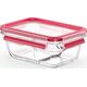 Emsa Emsa Clip&Close Glass Food Container 800 ml red