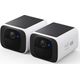 Kamera IP D-Link Eufy SoloCam E220 - Netzwerk-Uberwachungskamera - Aussenbereich - witterungsbestandig - Farbe (Tag&Nacht) - 2K - Audio - drahtlos - Wi-Fi - 2.4GHz radio (Packung mit 2)