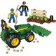 Clementoni Mega Bloks, World Builders, John Deere Farm Tractor, Construction Set, 80840, For Boys, 5+ years, 119 pcs For Boys
