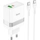 Ładowarka Hoco HOCO ładowarka sieciowa USB A + Typ C + kabel Typ C do Typ C PD QC3.0 3A 30W N21 biała