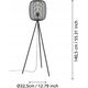 Lampa podłogowa EGLO FLOOR LAMP RINROE E27 140.5CM 43968 BL