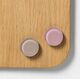 NAGA Super Stærke Magneter, Runde, Mix beige/ rose acrylic 2,5 x 2,8 cm 2 stk. i pakke Beige 2,5x2,8x2,5mm (1stk)
