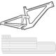 Lizard Skins Osłona na ramę LIZARDSKINS CLEAR Protective Frame Wrap - Frame Kit przezroczysta połysk (NEW)