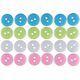 Party Deco Guziki plastikowe samoprzylepne pastel 66szt