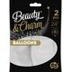 GoDan Balony Beauty&Charm pastelowe białe 2szt