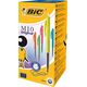 Bic BIC M10 Original Medium Fantasy Colours-Kugelschreiber – mit Klickmechanismus – (50 Stück)