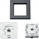 HomeMatic IP Homematic IP wall thermostat with switching output (HmIP-BWTH-A) (anthracite, for brand switch 230V)