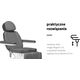 Activeshop Elektryczny fotel kosmetyczny SILLON CLASSIC 2 silniki pedi szary