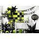 PartyDeco Balon foliowy Game over czarny 45cm