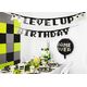 PartyDeco Balon foliowy Game over czarny 45cm