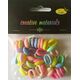Brimarex Koraliki plastikowe pastelowe 16x11mm 22g