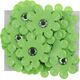Titanum Dekoracje samoprzylepne 3D kwiaty limonkowe 20szt